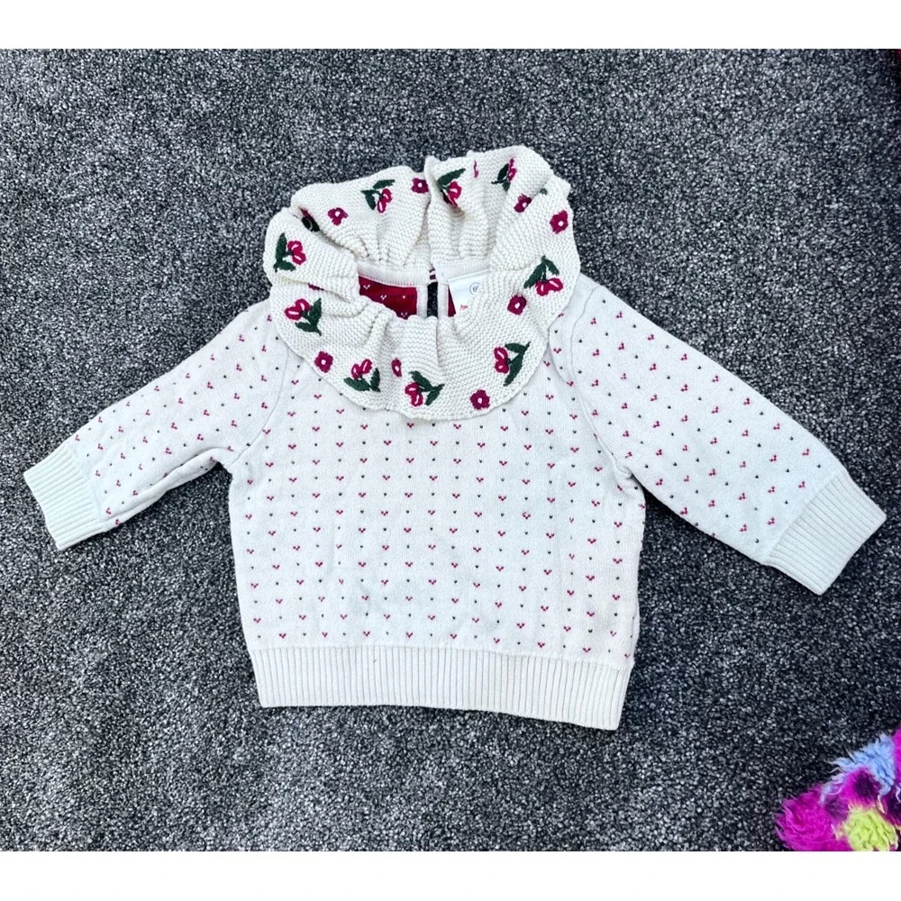 Hanna Anderson lot of 3 -‎ Sweater, Sweater Dress, Jacket Size 60 US 3-6 Months